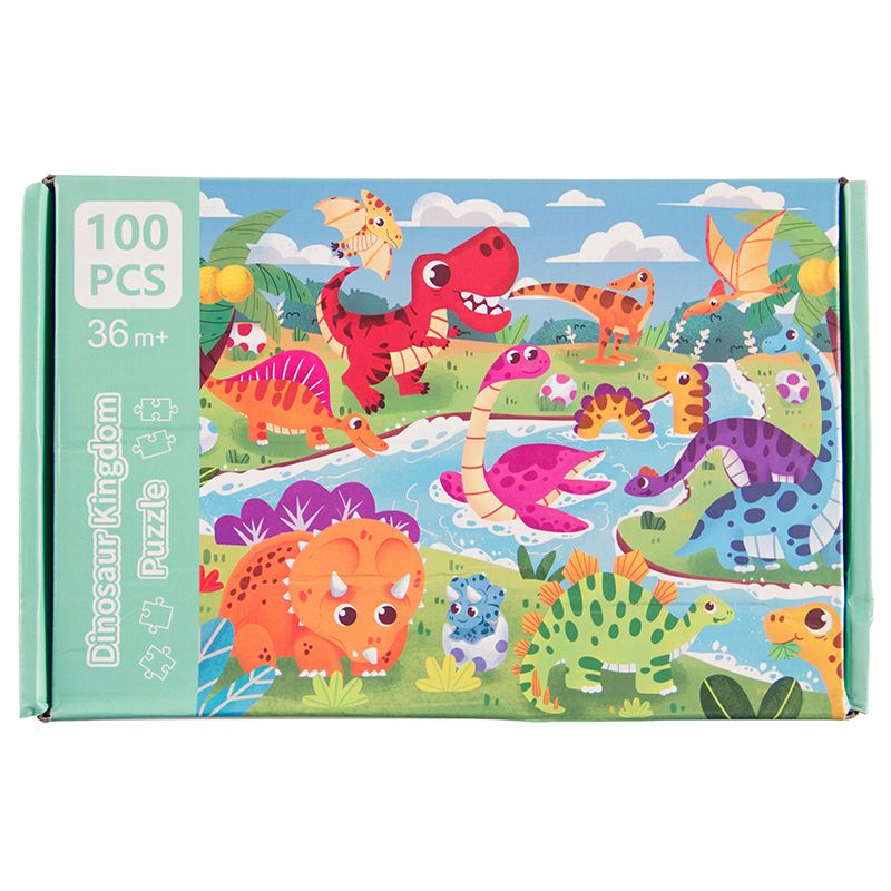 Wood Puzzle (100pc) - Dinosaur