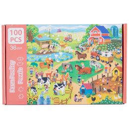Wood Puzzle (100pc) - Farm...