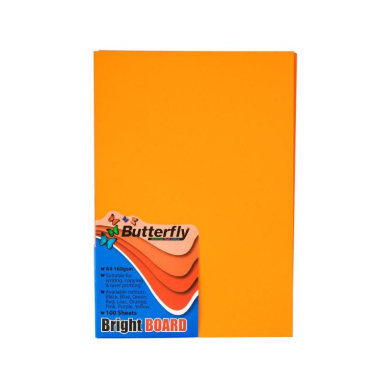 Project Board - A4 160gsm (100pc) - Bright Orange
