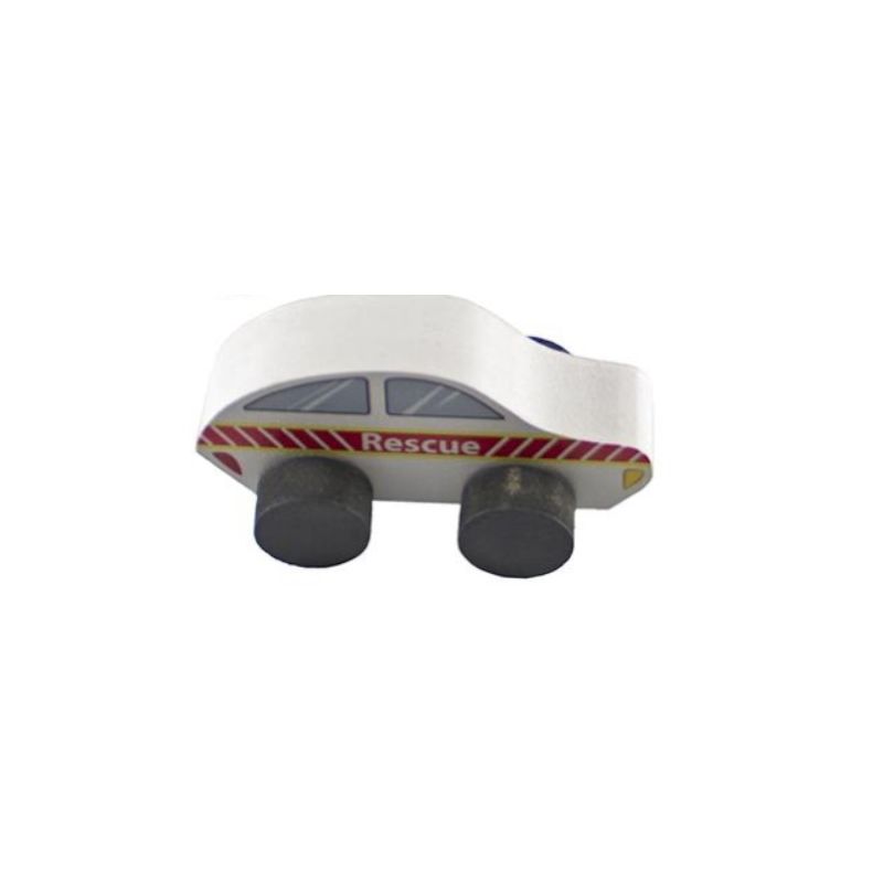 Wooden Coloured Car - Rescue - Deluxe