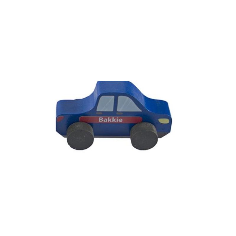 Wooden Coloured Car - Bakkie / Truck - Deluxe