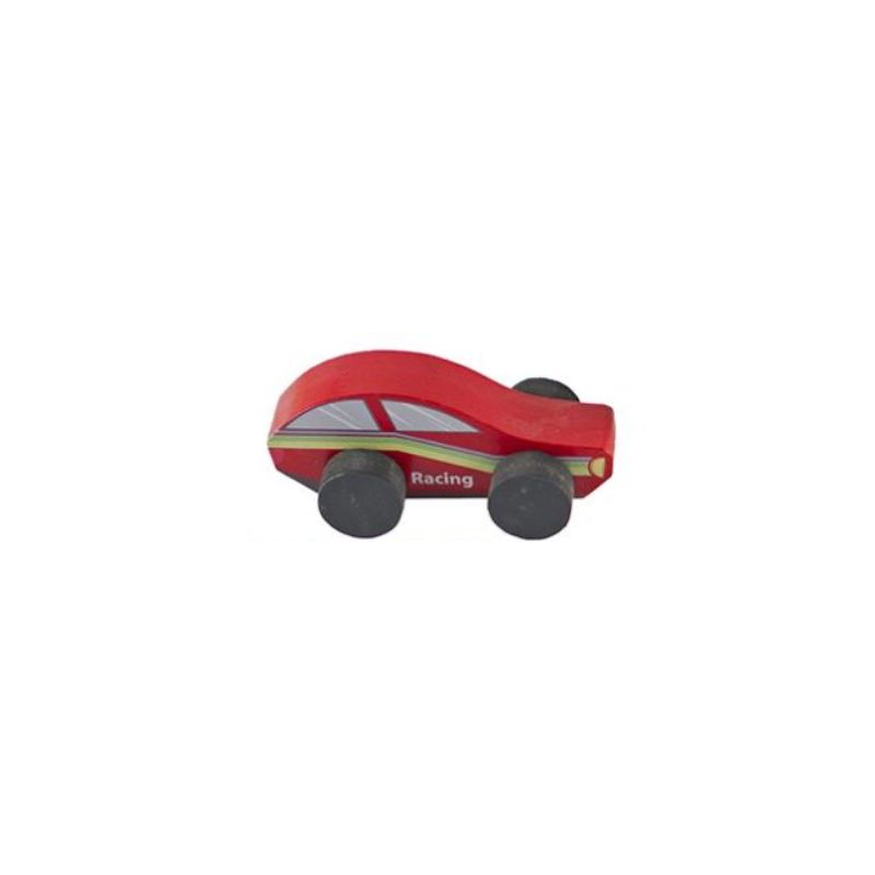 Wooden Coloured Car - Race - Deluxe