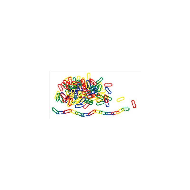 Chain Links 250pc (4 colour, 4.2x1.7cm) - plastic