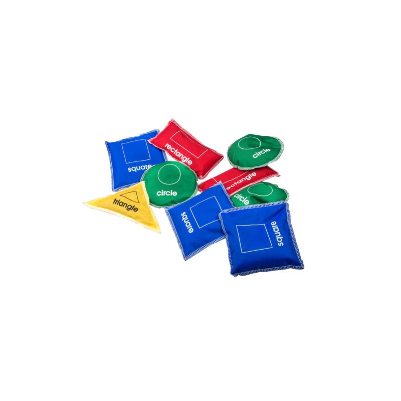 Bean Bags (11cm) - Printed Shapes D/S (12pc) D-String Bag - Eng/Afr