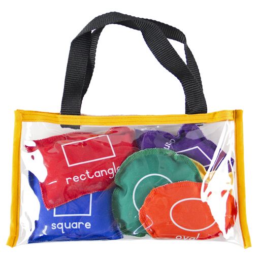 Bean Bags (11cm) - Printed Shapes English/Afrikaans D/S (6pc) in PVC bag