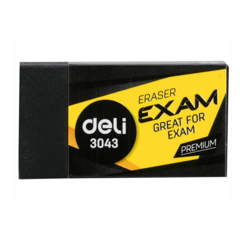 Eraser - 40x22x12mm (1pc) - Black - Deli