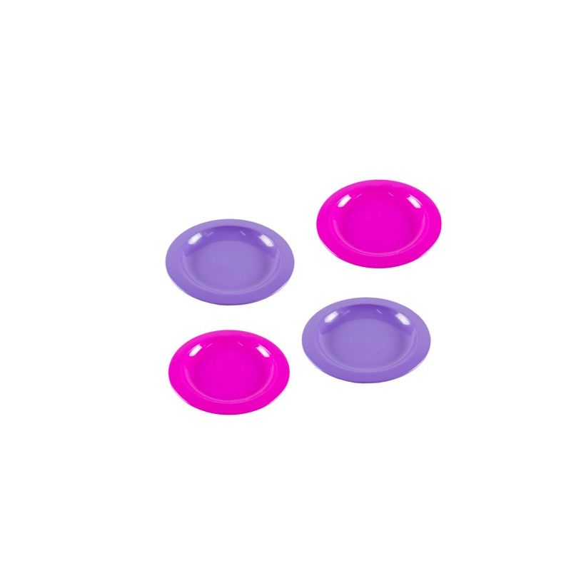 Dinner Plate (4pc) Purple & Pink