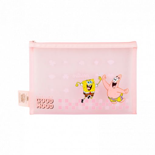 Spongebob Mesh Zip Bag (A5) - Deli Assorted Bags