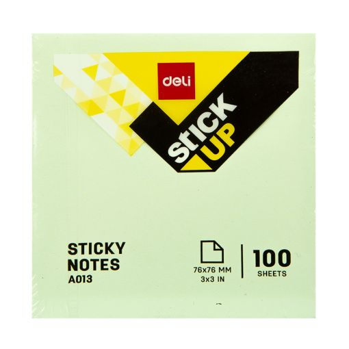Sticky Notes - 76x76mm 100 sheets 4 colour pastel - Deli