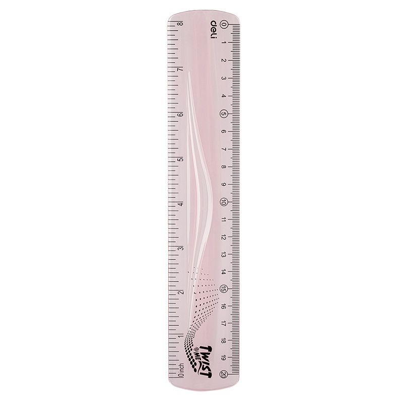 Ruler - 20cm Ultra Flexible Ruler - Assorted - Deli