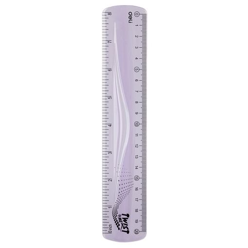 Ruler - 20cm Ultra Flexible Ruler - Assorted - Deli