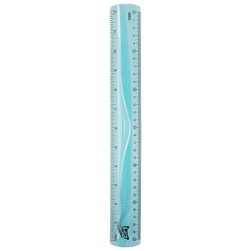 Ruler - 30cm Ultra Flexible Ruler - Assorted - Deli