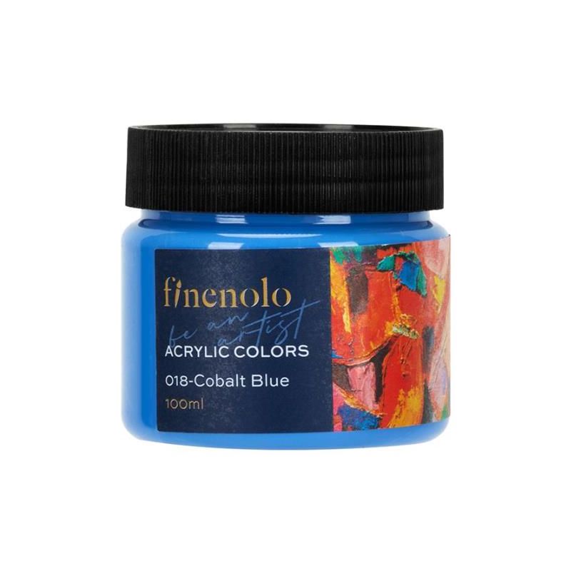 Paint - Acrylic Finenolo 100ml Tub - Cobalt Blue - Deli