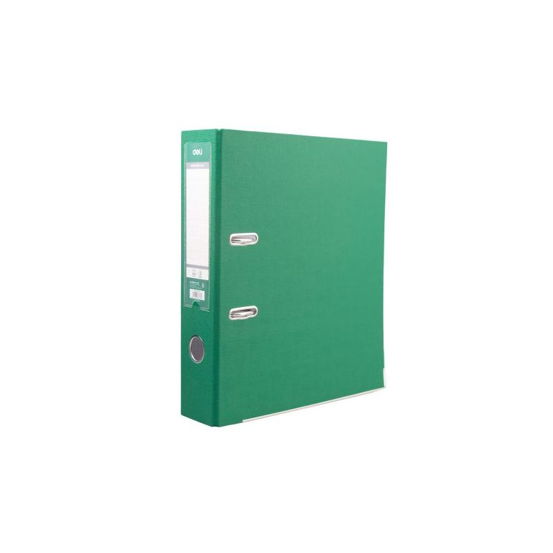 Lever Arch File A4 76mm Half Coated PP Green - Deli