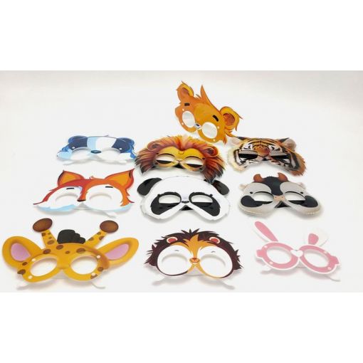 Animal Mask Plastic Glasses (1pc) Assorted