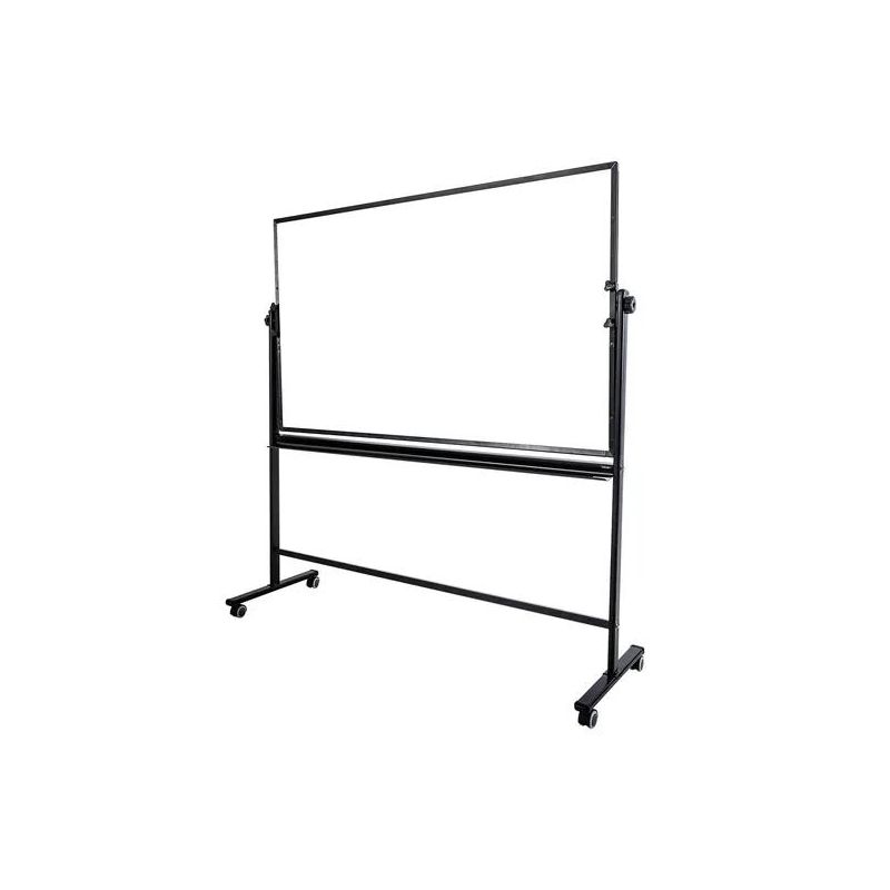 Mobile Whiteboard (900x1200mm) Aluminium Frame Lock Function Black - Deli
