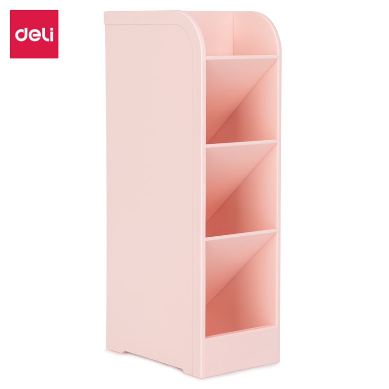 Pen Holder 205x59x92.5mm - Light Red - Deli
