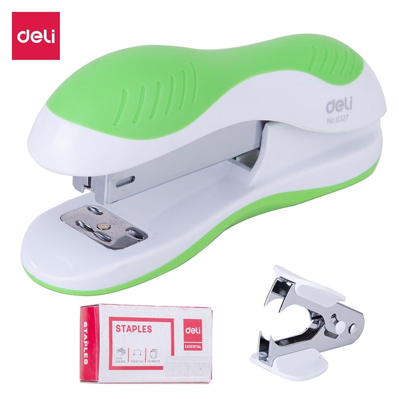 Stapler 20Sheets Plastic Half Strip - Deli