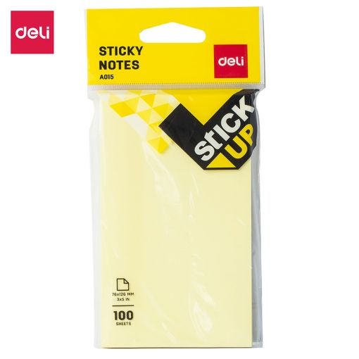 Sticky Notes 76x126mm 100 Sheets Light  YellowLight pink Light blue Light green - Deli