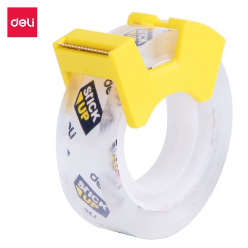Tape - Clear Tape with Dispenser (12mm x 18.3m) 2 Rolls - Deli