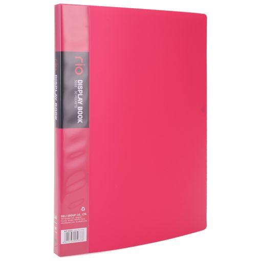Hardcover File Display Book A4 (30pg) - Assorted Colours - Deli