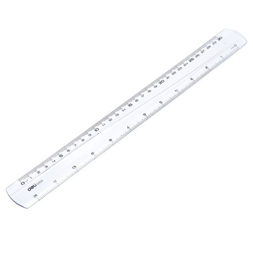 Ruler - 30cm Clear - Pioneer - Deli