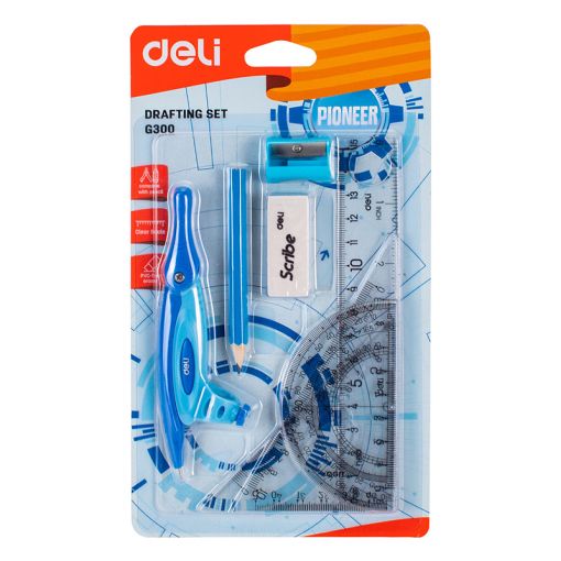 Drafting Set - Pink or Blue H/Carded - Deli