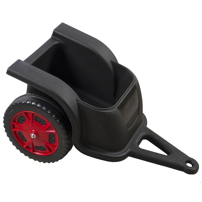 Scooter - Trailer - Black with Red Wheels