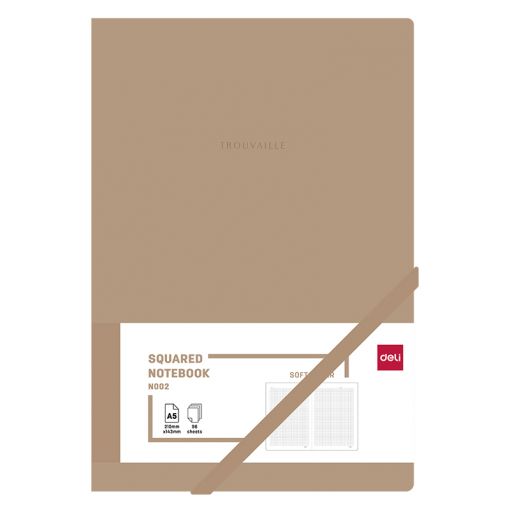 Notebook - A5 210*143mm (96 sheets 70 gsm) Squared - Deli