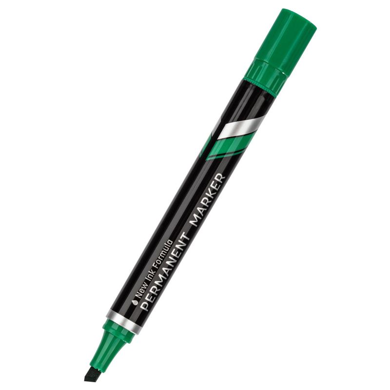 Permanent Marker - Chisel Tip 1.5-5mm (1pc) - Green - Deli