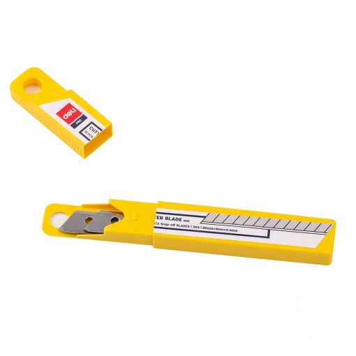 Cutter Blade 13 Snap.Off Blades Silver - Deli