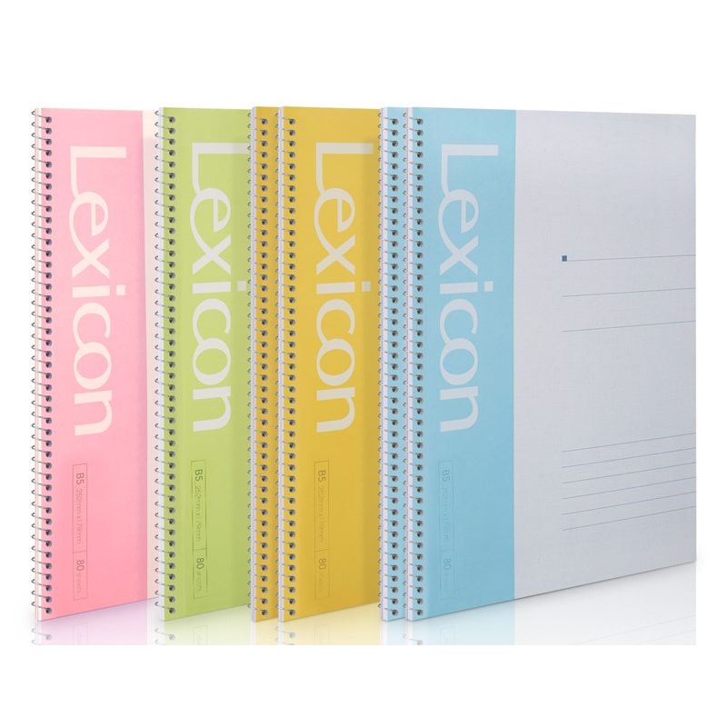 Notebook - Spiral A5 (80 Page) Softcover Assorted - Deli