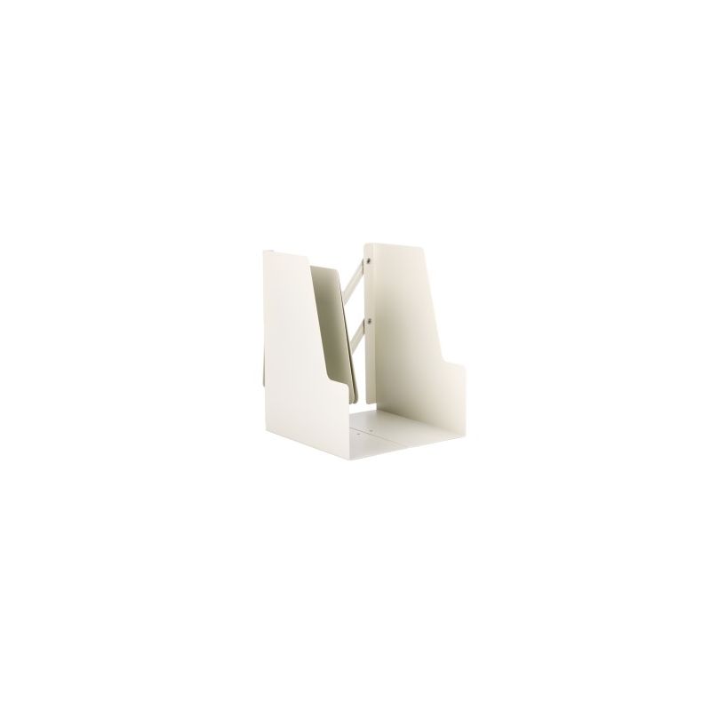 Adjustable Book End 22 x 41.5 x 9.5cm Dark Grey and White - Deli
