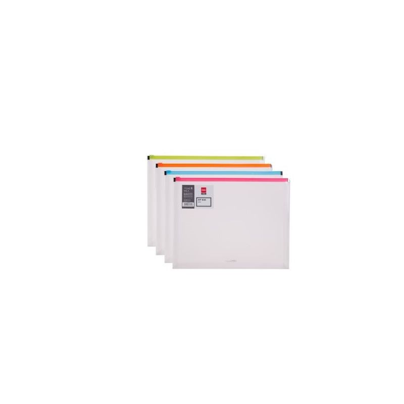 Zip Bag A4 Asst. - Deli