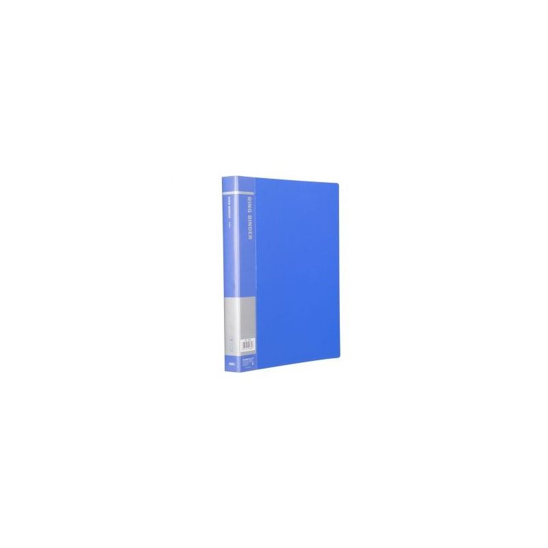 Carry Folder - A4 Expandable Portrait Gusset - String Closure - Transparent Blue (180micron) - Deli