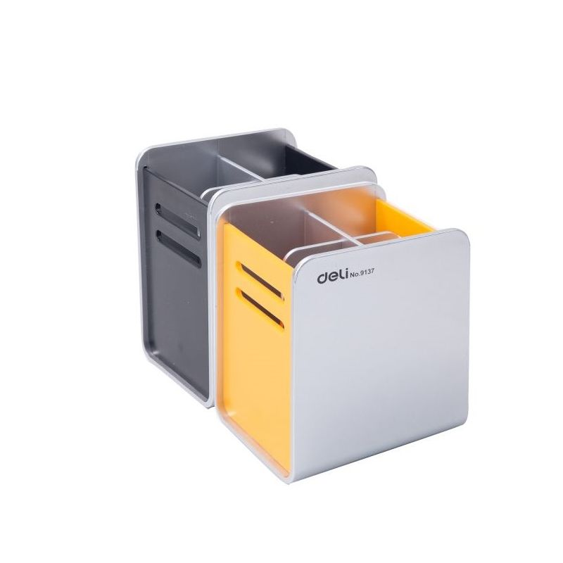 Deli Pen Holder 90x80x110mm Asst. - Deli