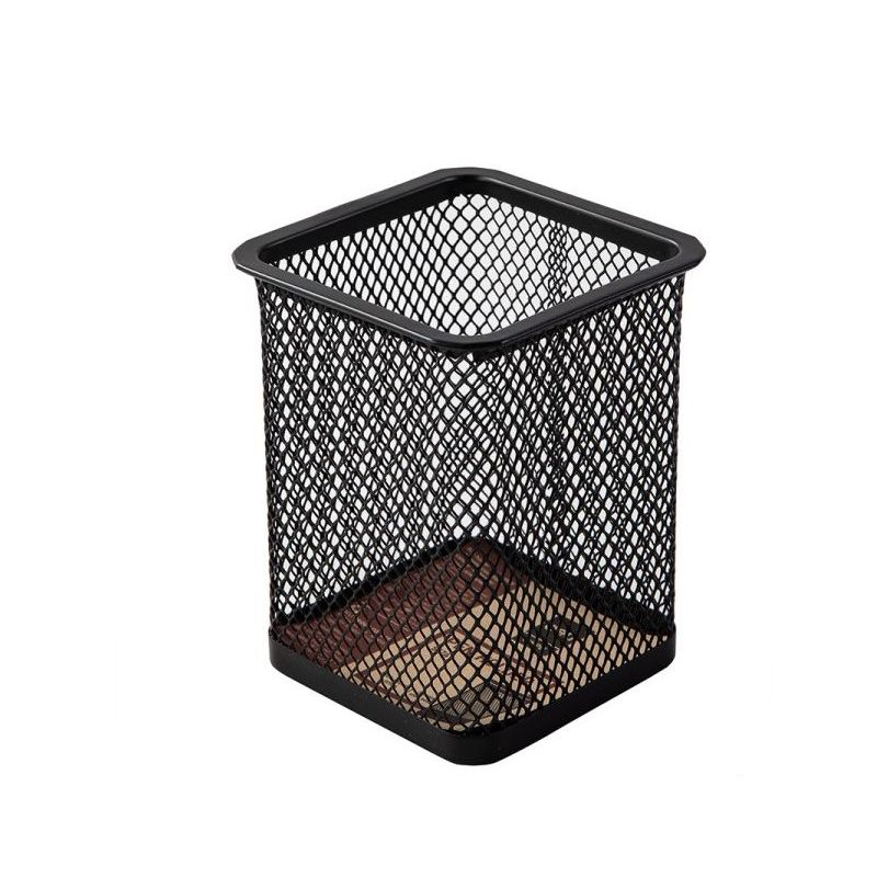 Pen Holder 80x80x90mm Black - Deli