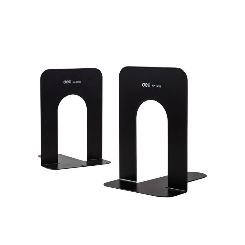 Book End Metal 192mm Black - Deli