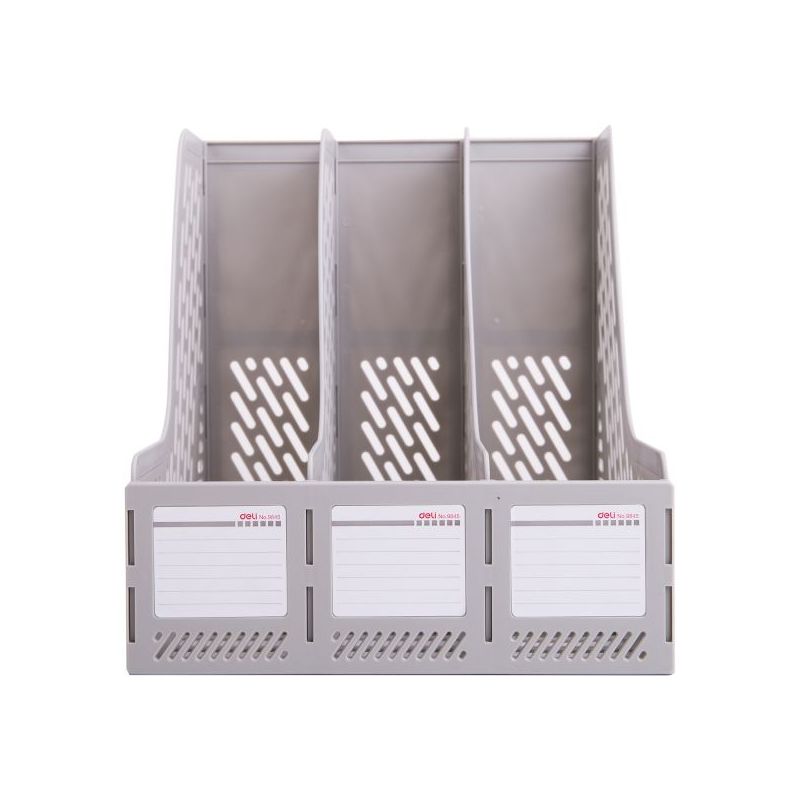 Magazine Holder 265x250x295mm Grey - Deli