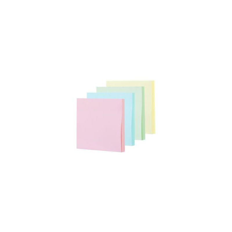 Sticky Notes 76x76mm 100 Sheets Light YellowLight pink Light blue Light green - Deli