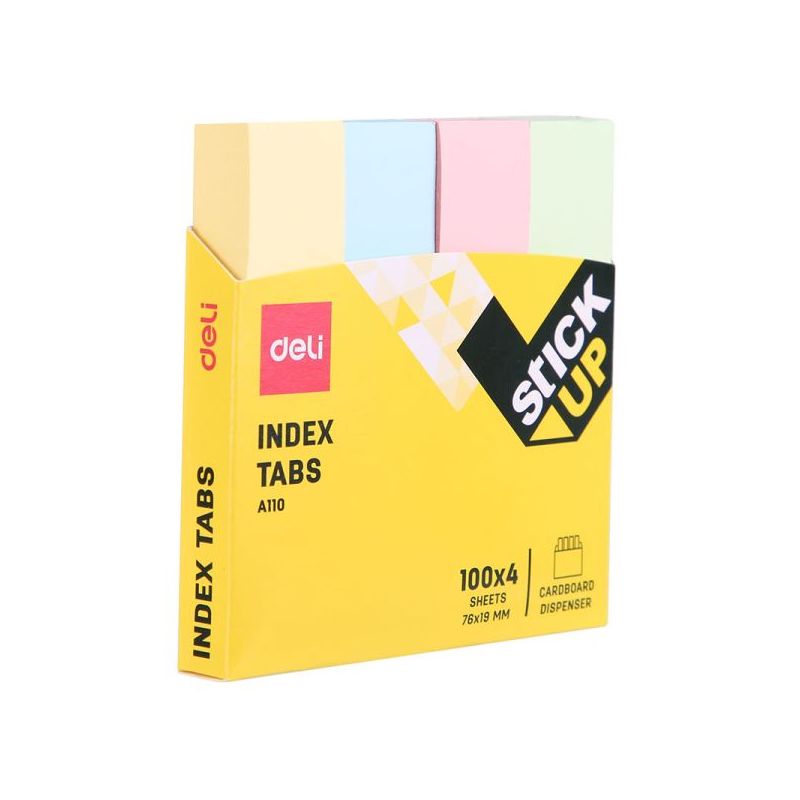 Index Tabs 76x19mm Paper Tab - Deli