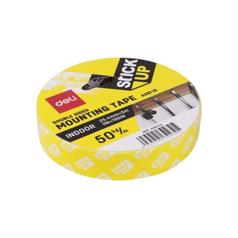 Tape - Mounting Tape (25.4mm x 5m) Foam - Deli