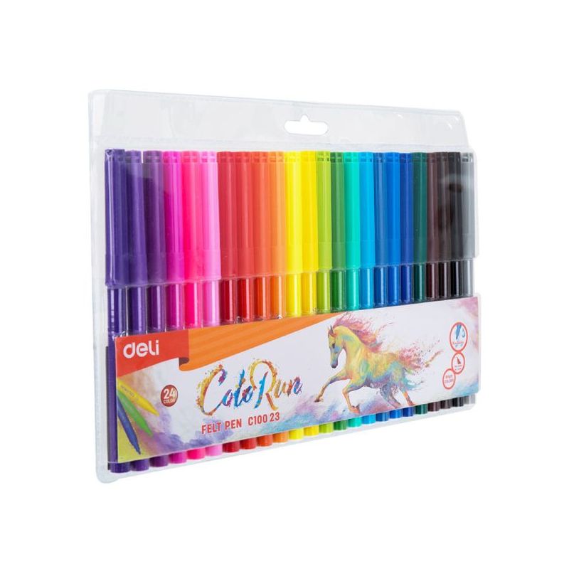 Koki - Fibre Tip Markers (24pc)  - Deli