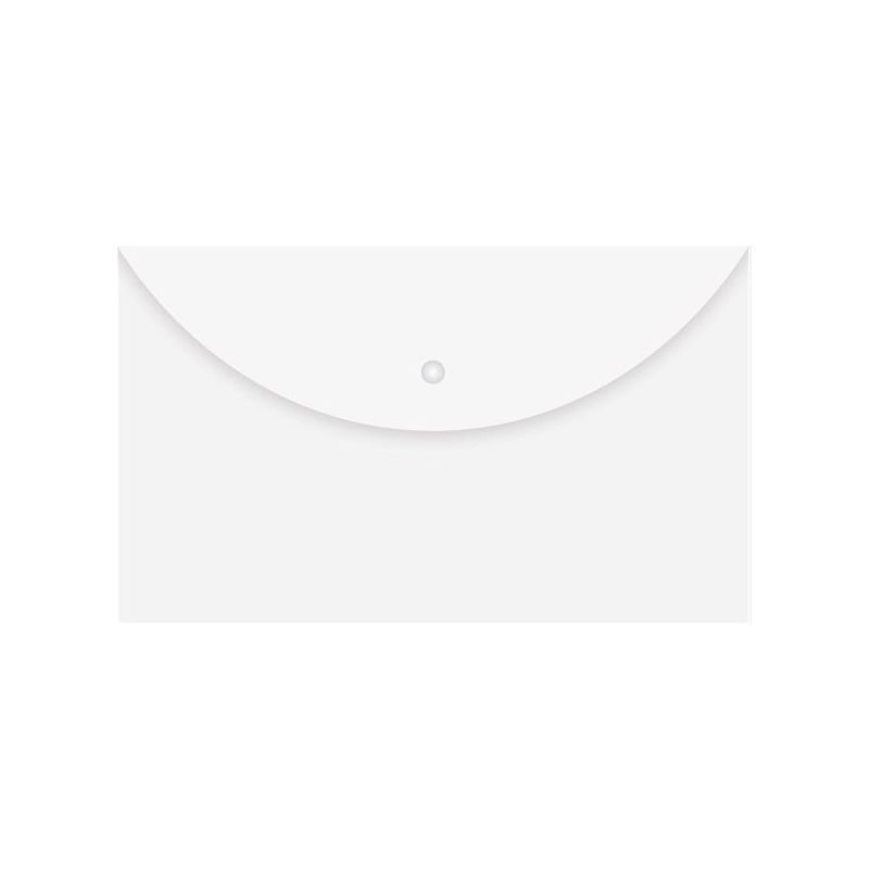 Carry Folder With press stud FC (Foolscap) Transparent - Deli