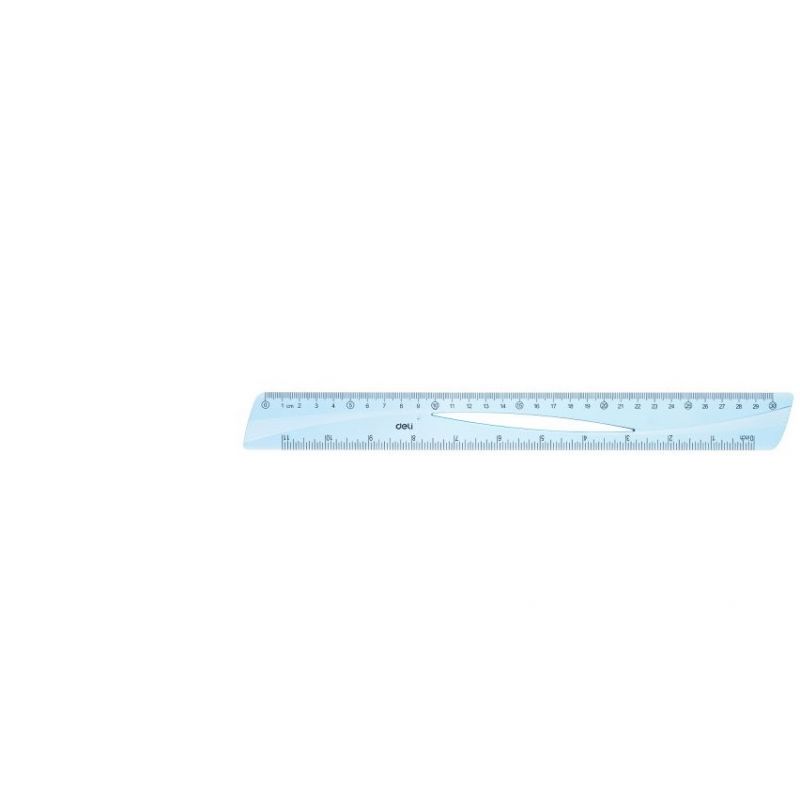 Ruler - 30cm/11inch Clear - Deli