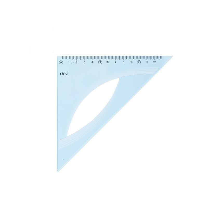 Deli Set Square 45° 21cm   Blue - Deli