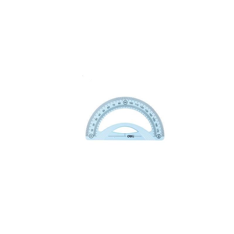 Deli Protractor 180° 12cm Blue - Deli