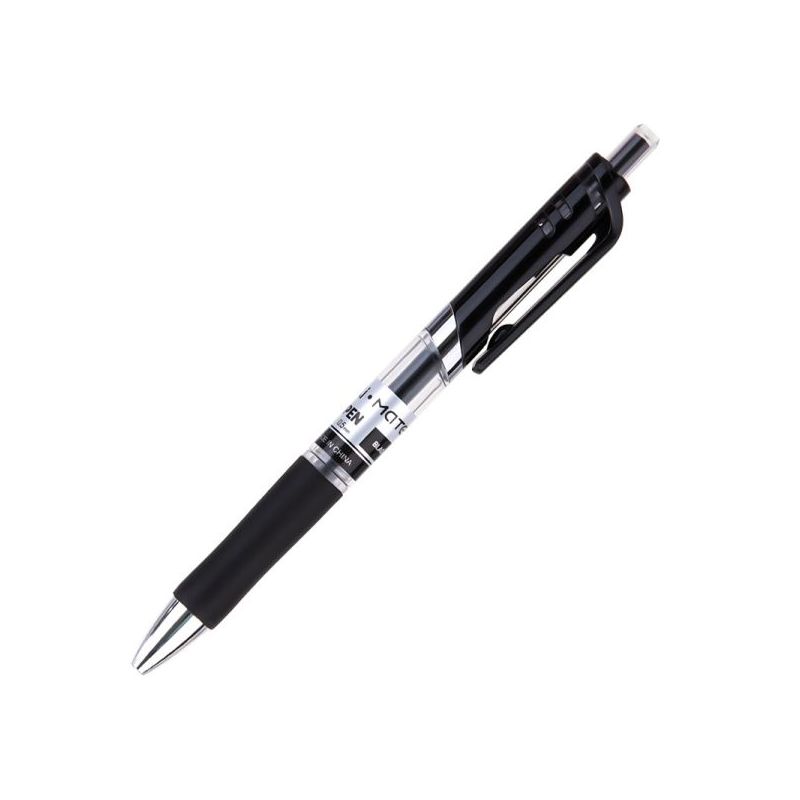 Pen - Gel - Black Click - Tip 0.5mm (1pc) - Mate - Deli