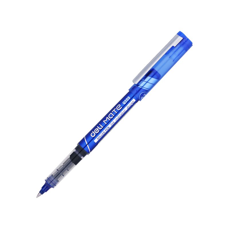Pen - Rollerball - Blue - Tip 0.7mm (Single) - Mate - Deli