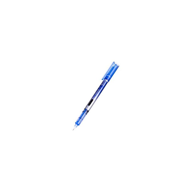 Pen - Rollerball - Blue - Needle Tip 0.5mm (1pc) with Ink Indicator - Deli